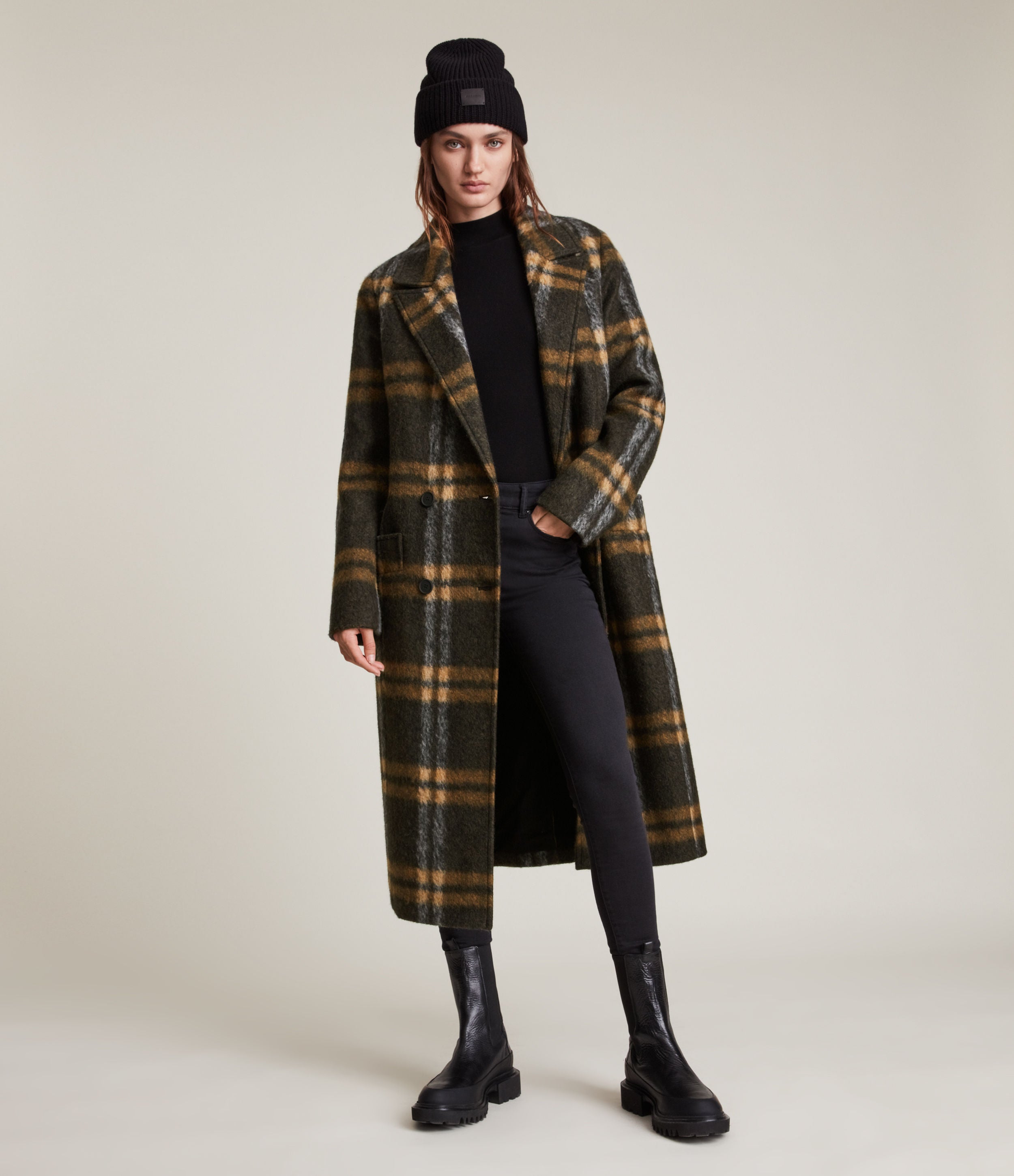 Ensley Wool Blend Check Coat – Saints & Sinners