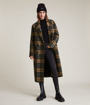 Ensley Wool Blend Check Coat