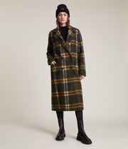 Ensley Wool Blend Check Coat